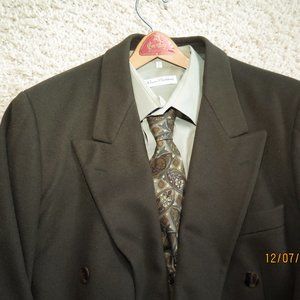 Olive Hugo Boss Cecil Gee London Cashmere Jacket Shirt Tie SC7